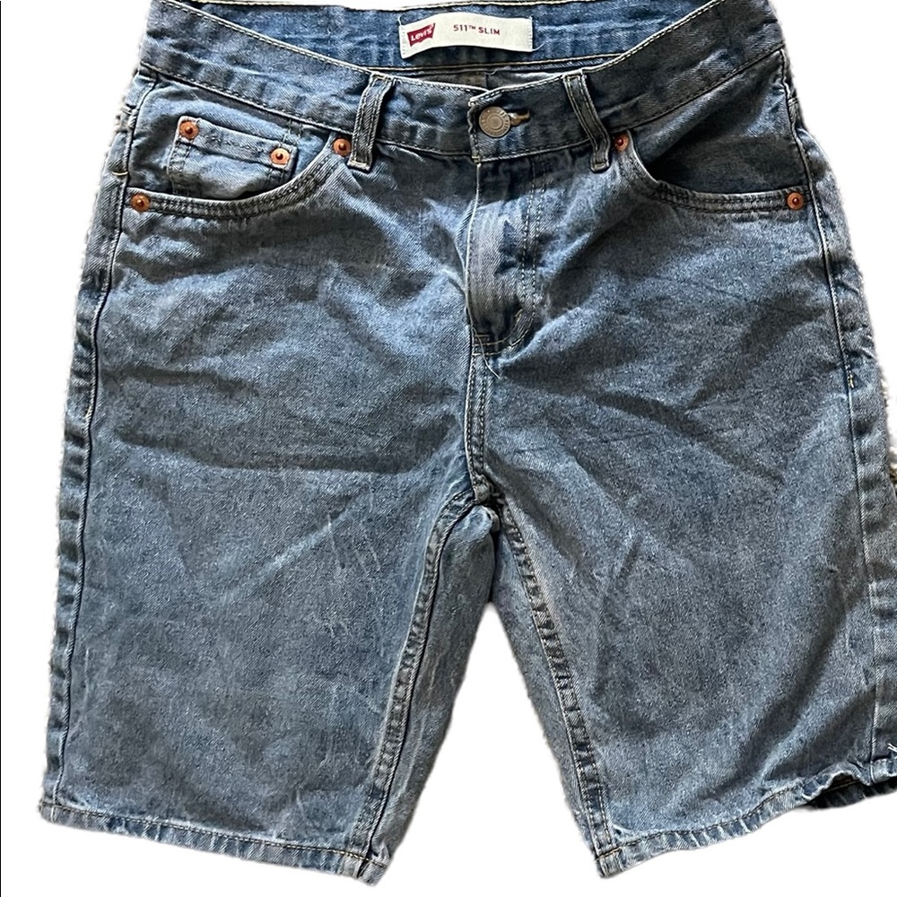 Boys Levi Jean Shorts Slim 16 REG (28 Waist)